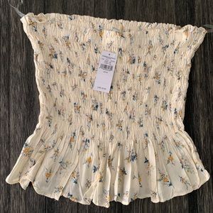 Strapless cropped American Eagle top